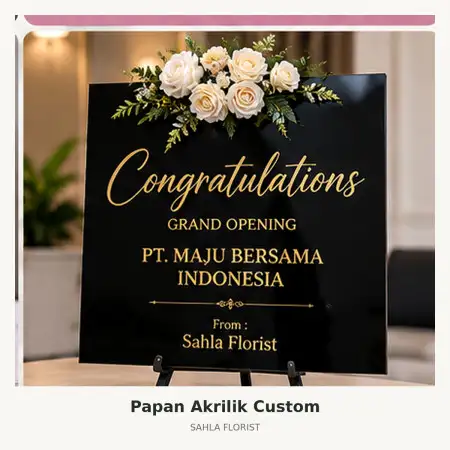 Papan Bunga Akrilik Gejayan